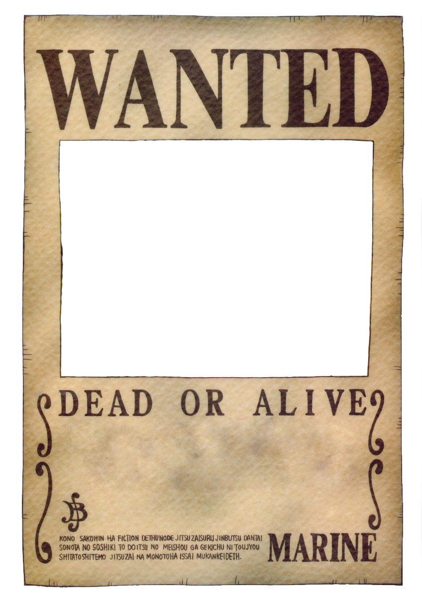 font wanted poster one piece